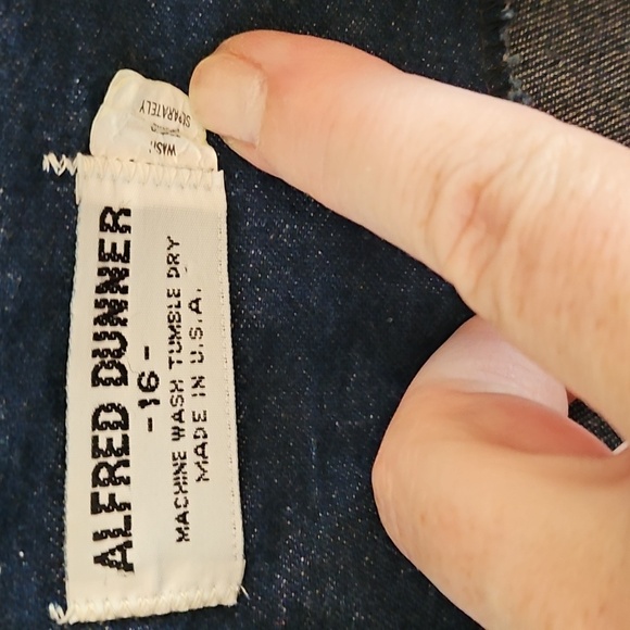 Vintage Alfred Dunner Denim Blazer Jacket - Picture 2 of 12